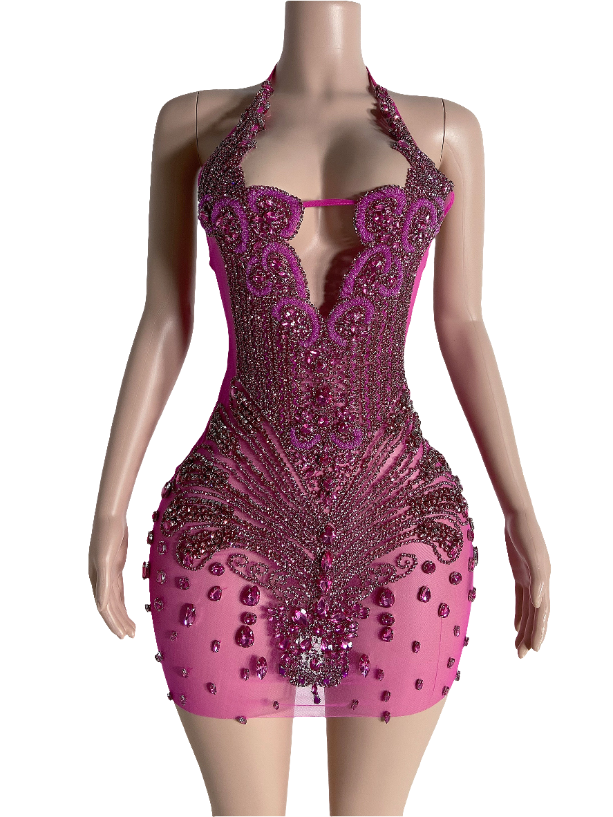 BUBBLE YUMM CRYSTALLINE SLVSH DRESS