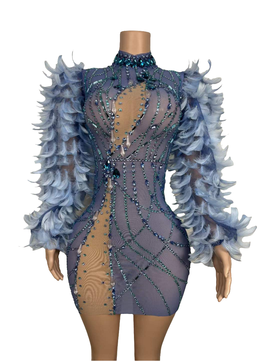 GEMINI DOVE LAVISH BLUE DRESS