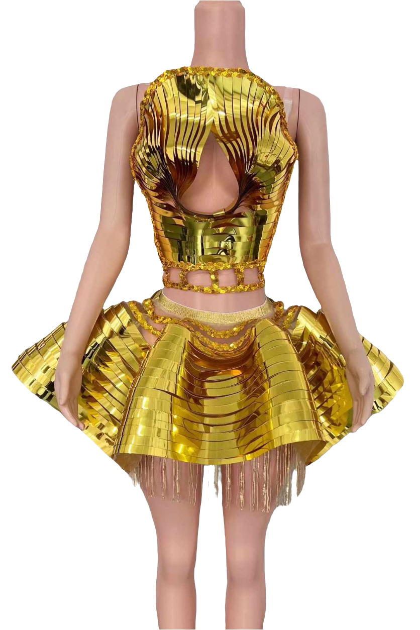 GOLD TRPHYCON LAVISH DRESS