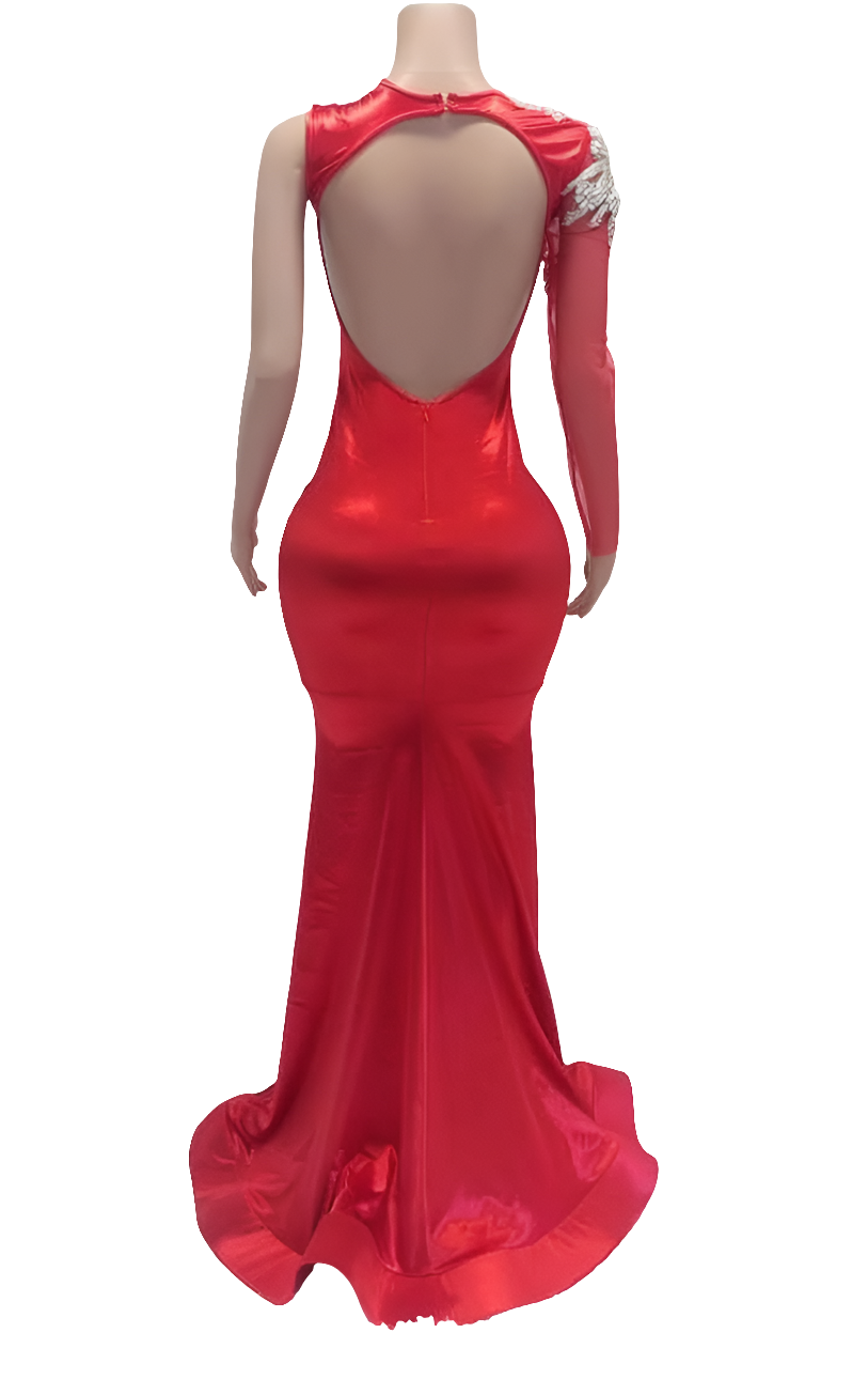 RED GOWN LAVISH DRESS