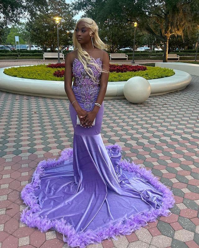 LAVENDER MERMAID LAVISH DRESS