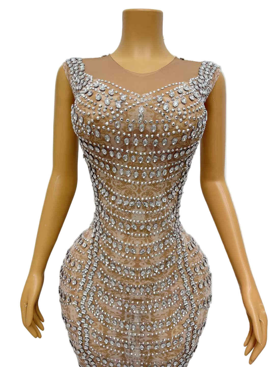 GEM DROPS CRYSTAL LAVISH DRESS