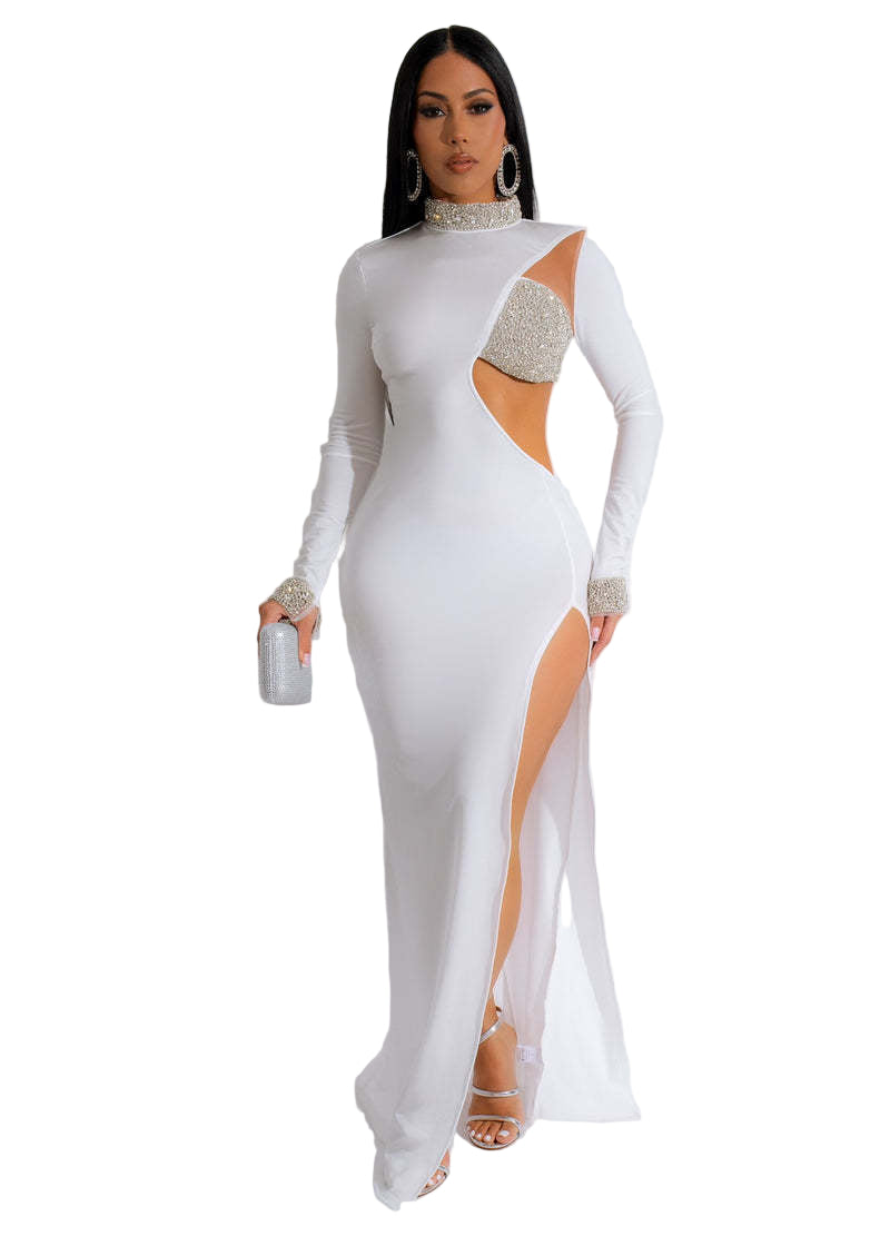 LAVISH MILK TROPHY DRESS