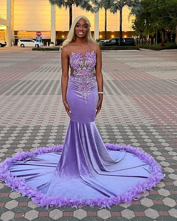 LAVENDER MERMAID LAVISH DRESS