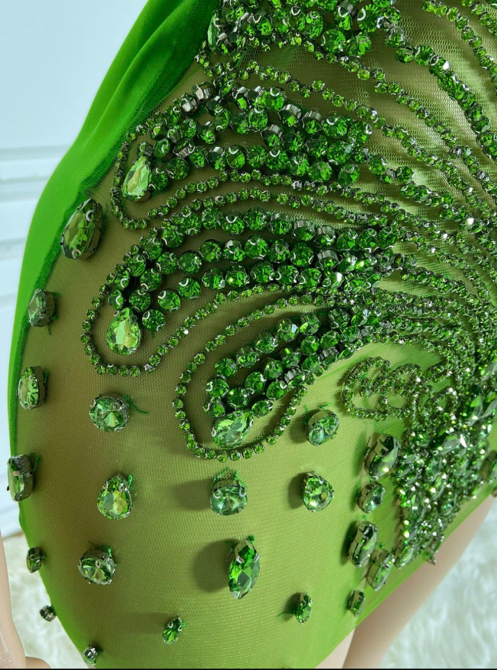 POISON IVY CRYSTALLINE SLVSH DRESS