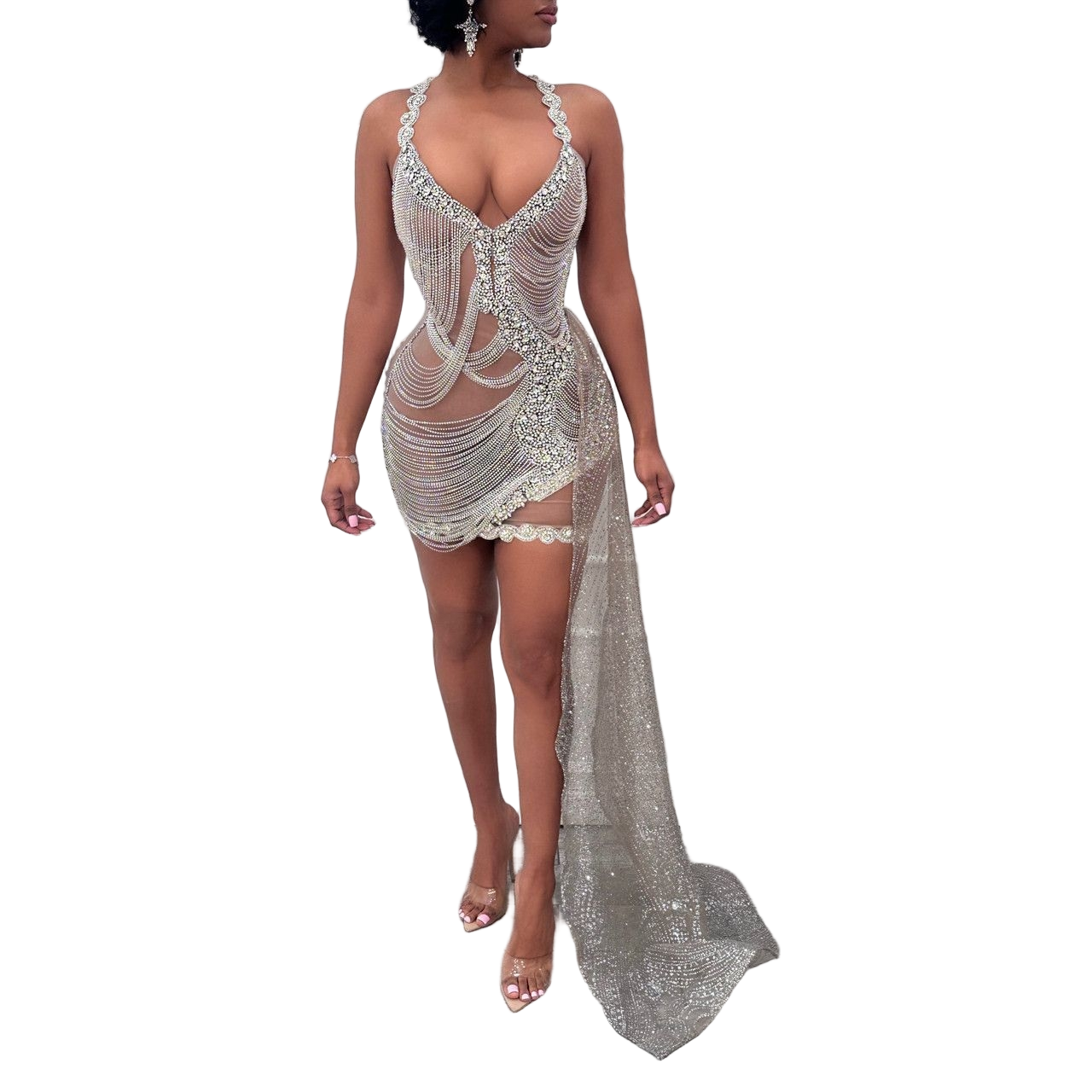 PLATINUM CRUSH LAVISH DRESS