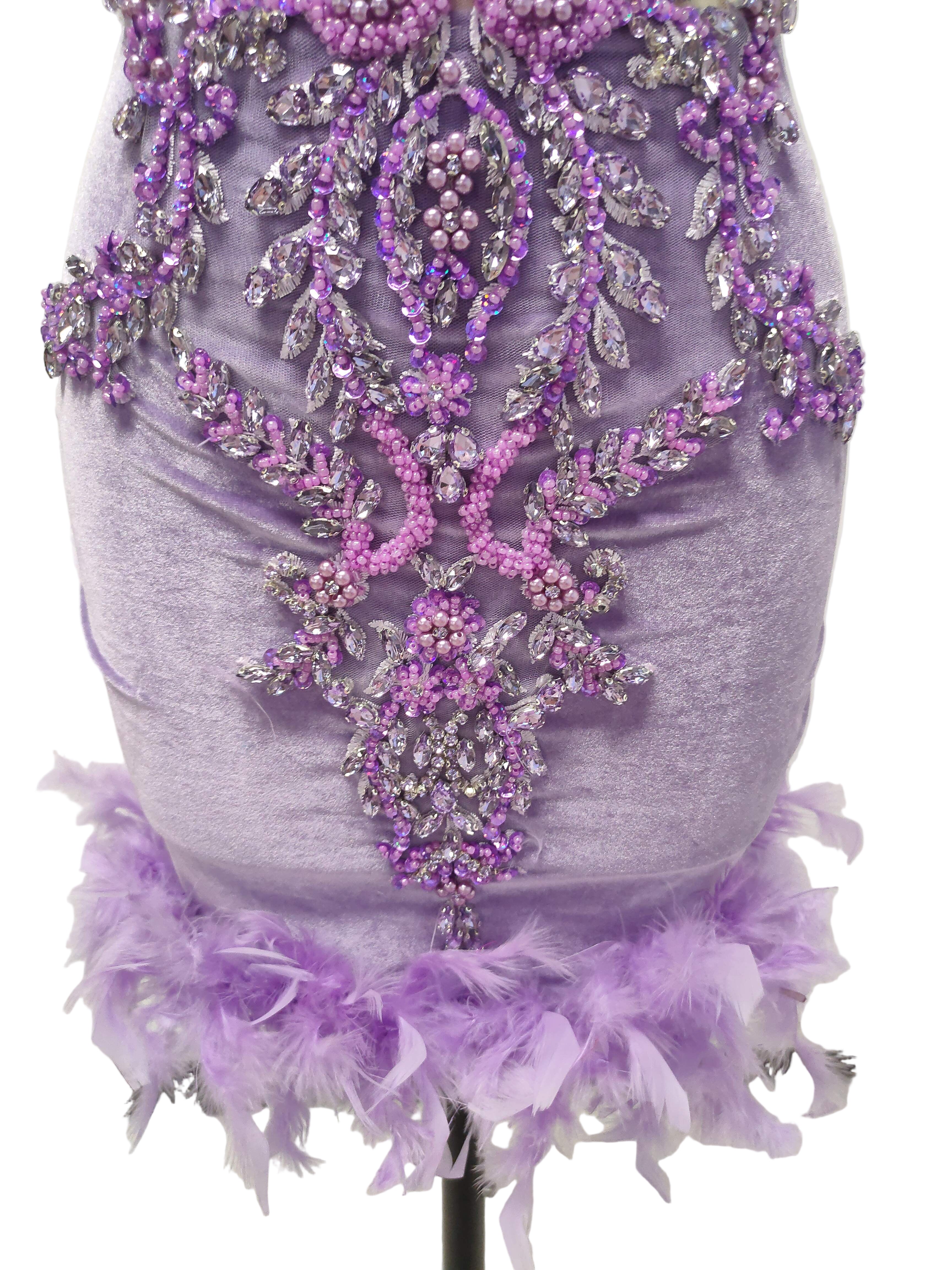 LAVENDER LILLY CRUSH SLVSH DRESS
