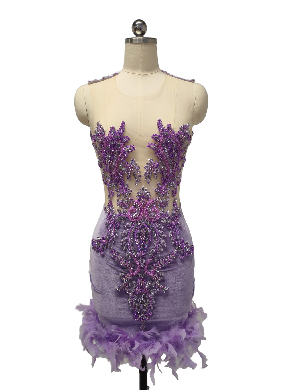 LAVENDER LILLY CRUSH SLVSH DRESS