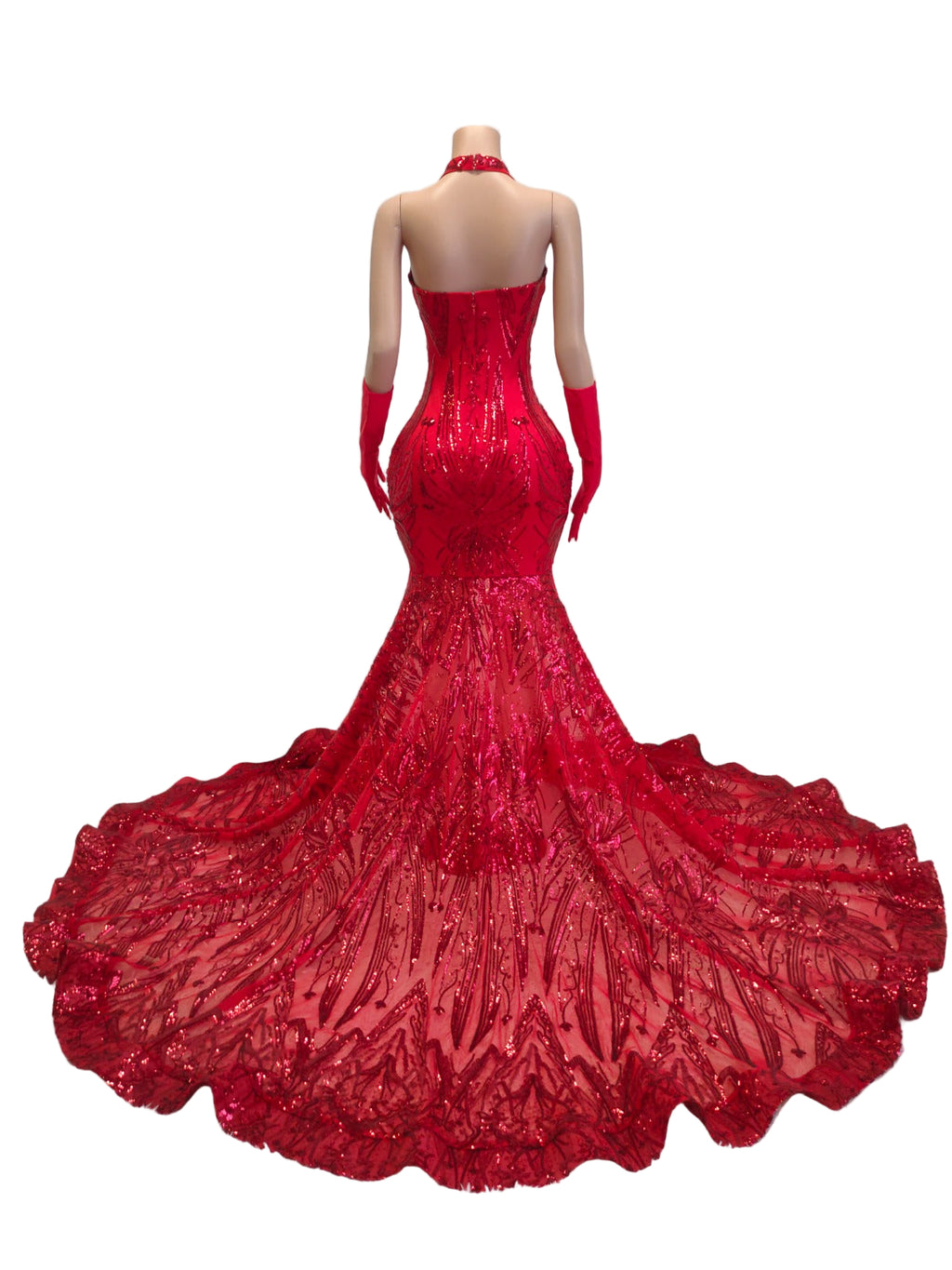 CHERRY DROP LAVISH TROPHY DRESS